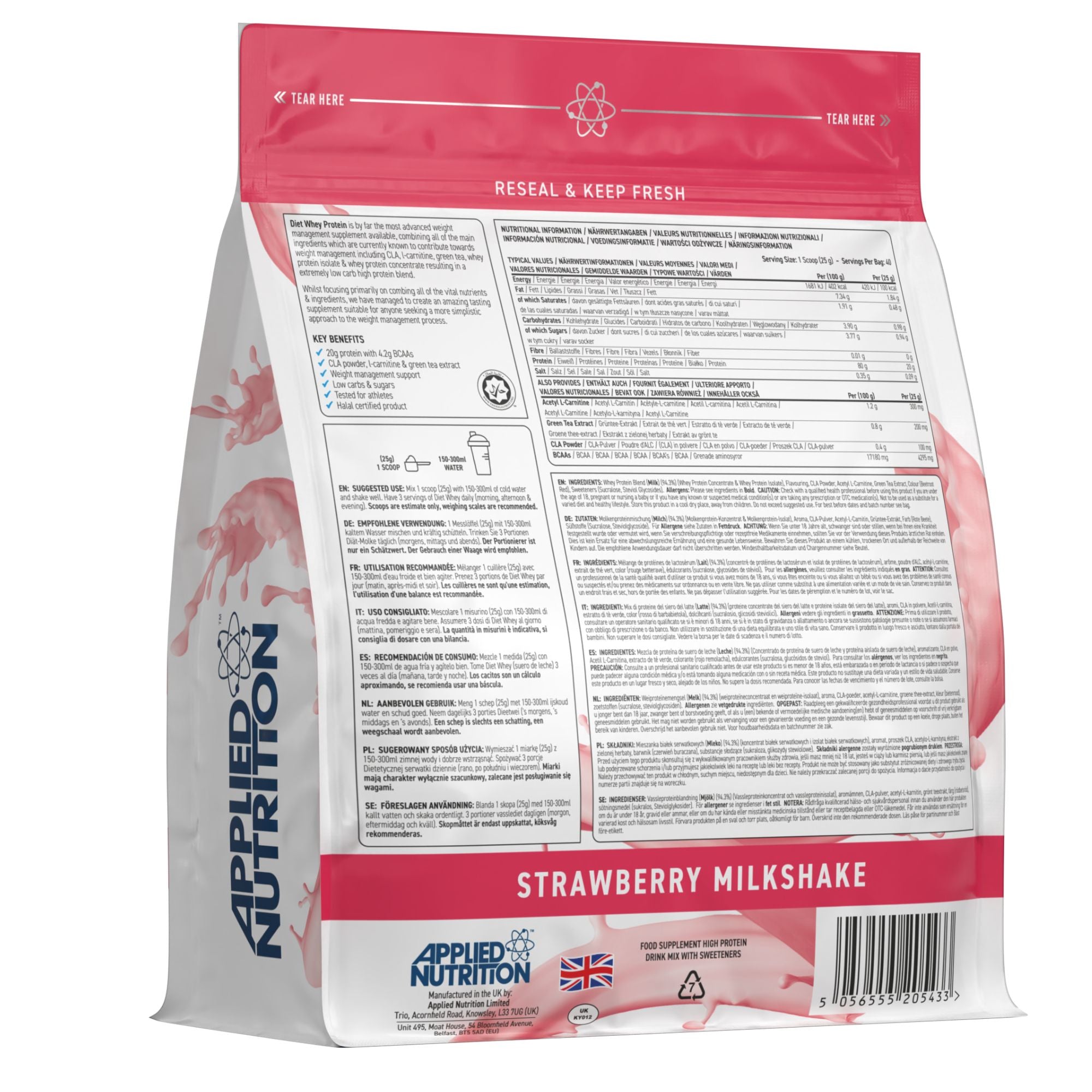 Applied Nutrition Diet Whey Protein - 1000 g