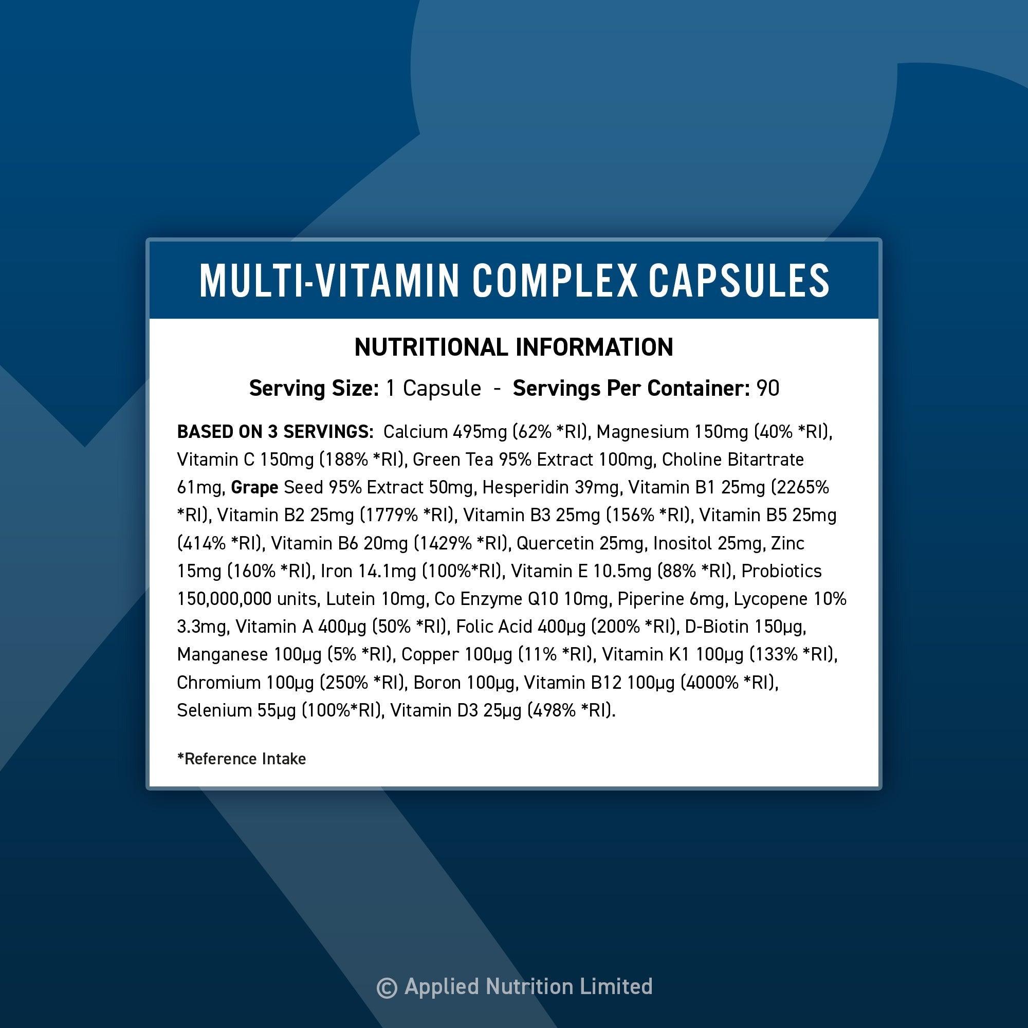 Applied Nutrition Multi-Vitamin Complex - 90 caps
