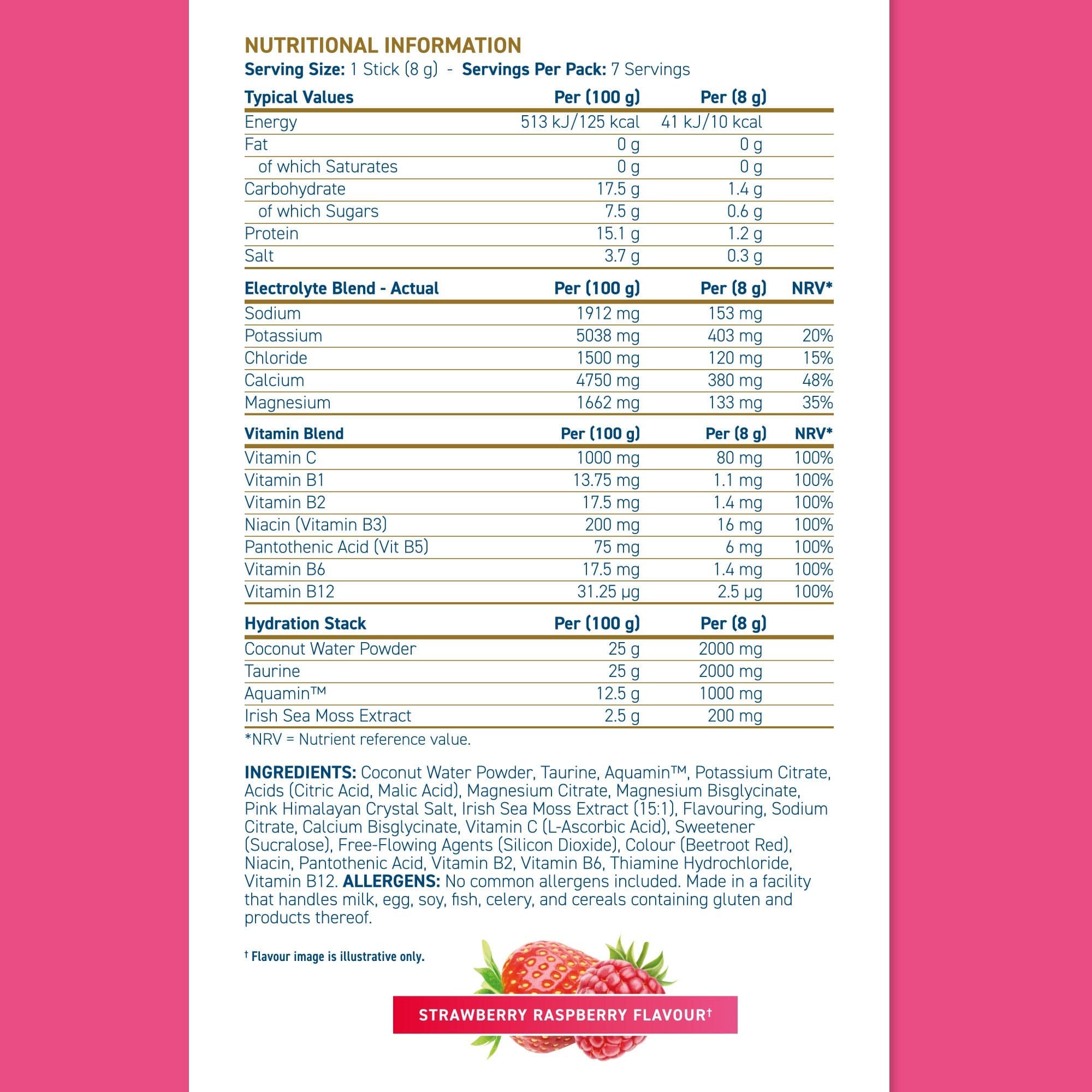 Applied Nutrition Hydration+ Stick Pack - 7 x 8 g