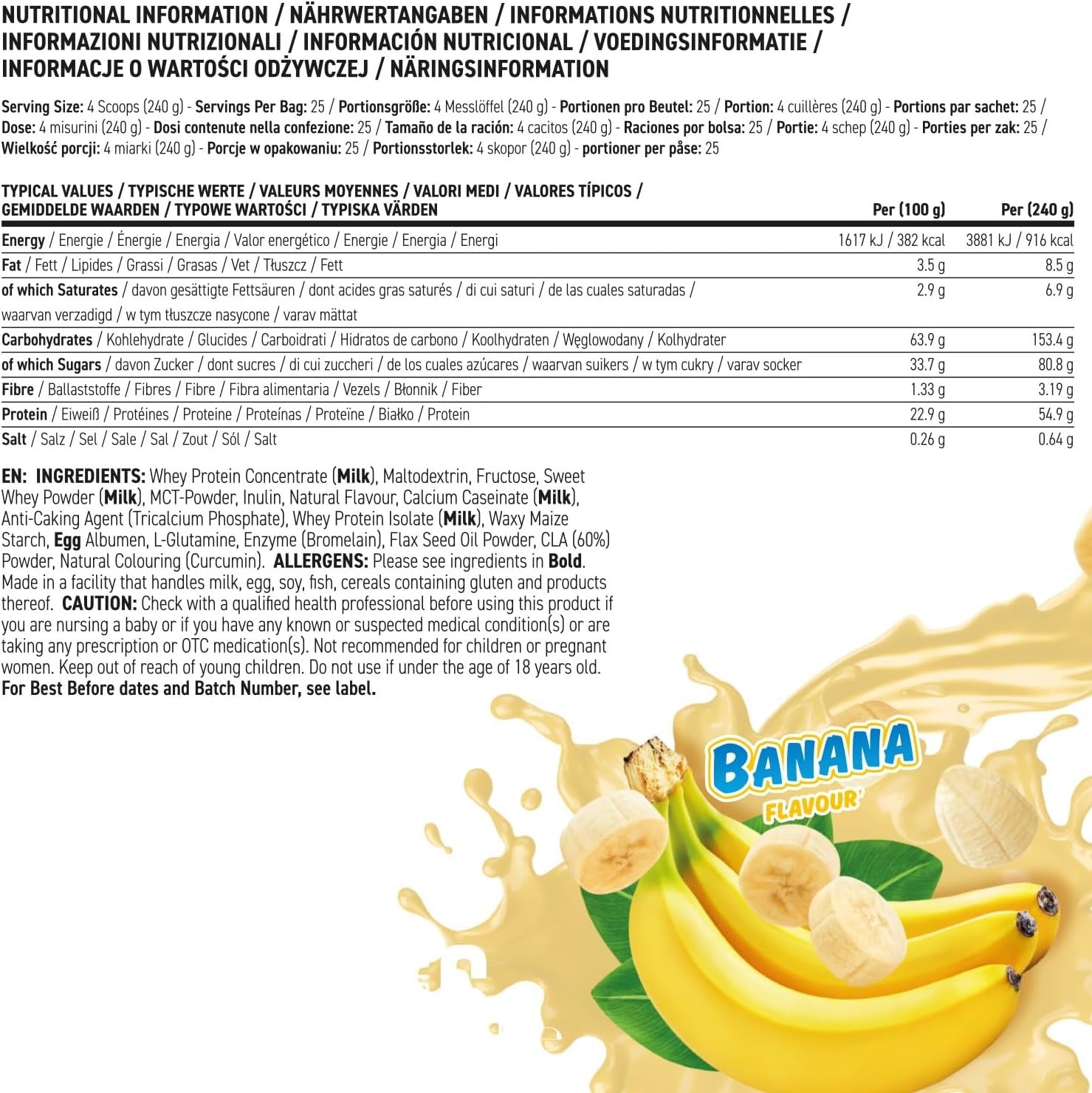 Applied Nutrition Critical Mass Original - 6000 g