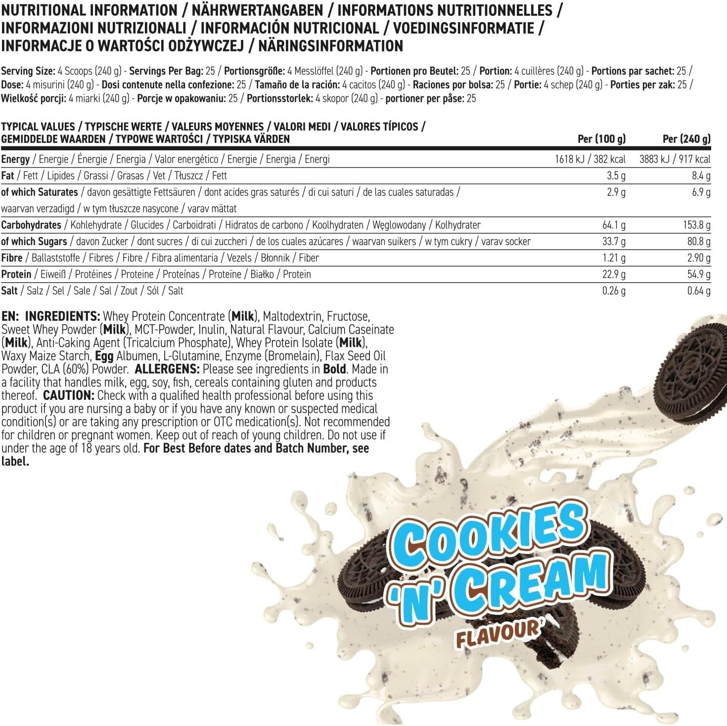 Applied Nutrition Critical Mass Original - 6000 g