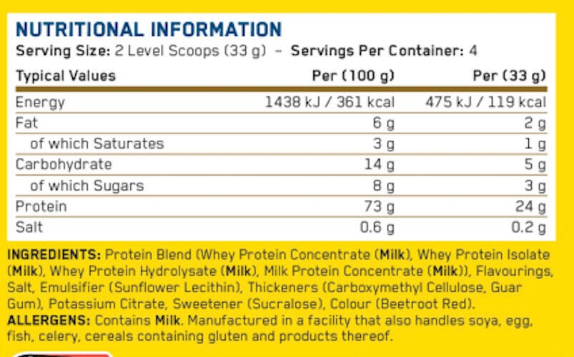 Applied Nutrition Critical Whey Protein V2 - 132 g