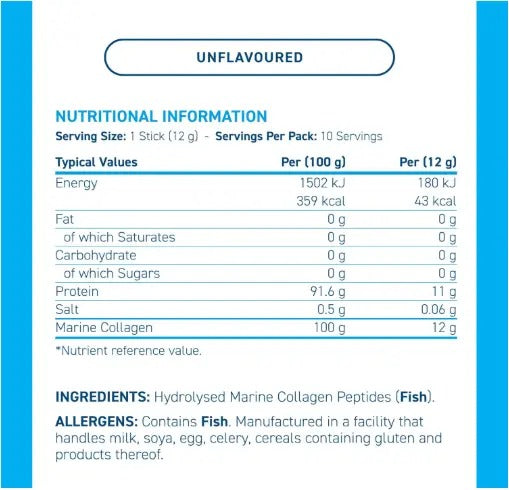 Applied Nutrition Marine Collagen Sticks - 10 x 12 g