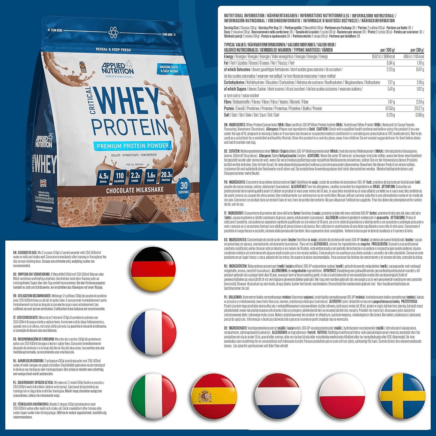 Applied Nutrition Critical Whey Protein - 450 g