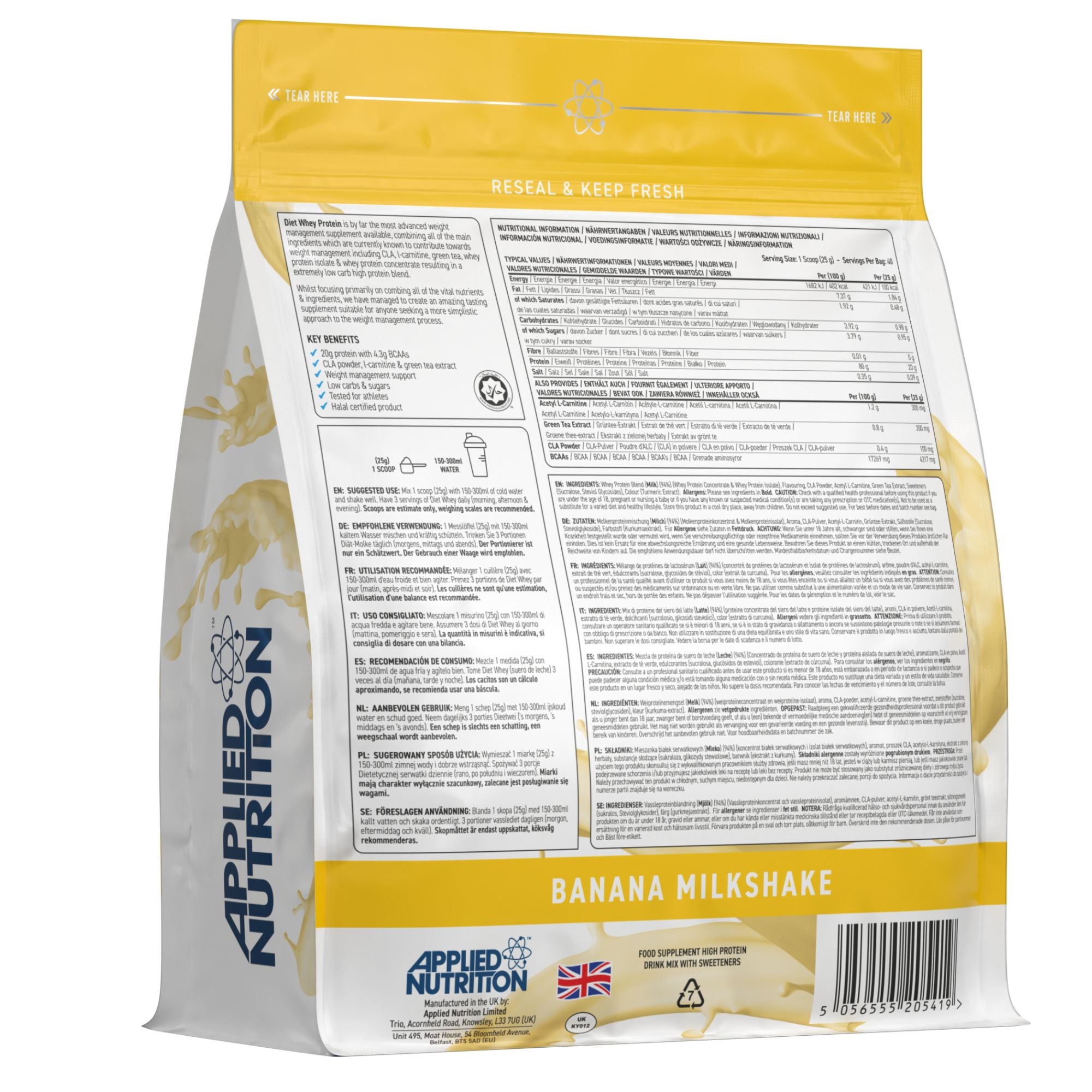 Applied Nutrition Diet Whey Protein - 1000 g