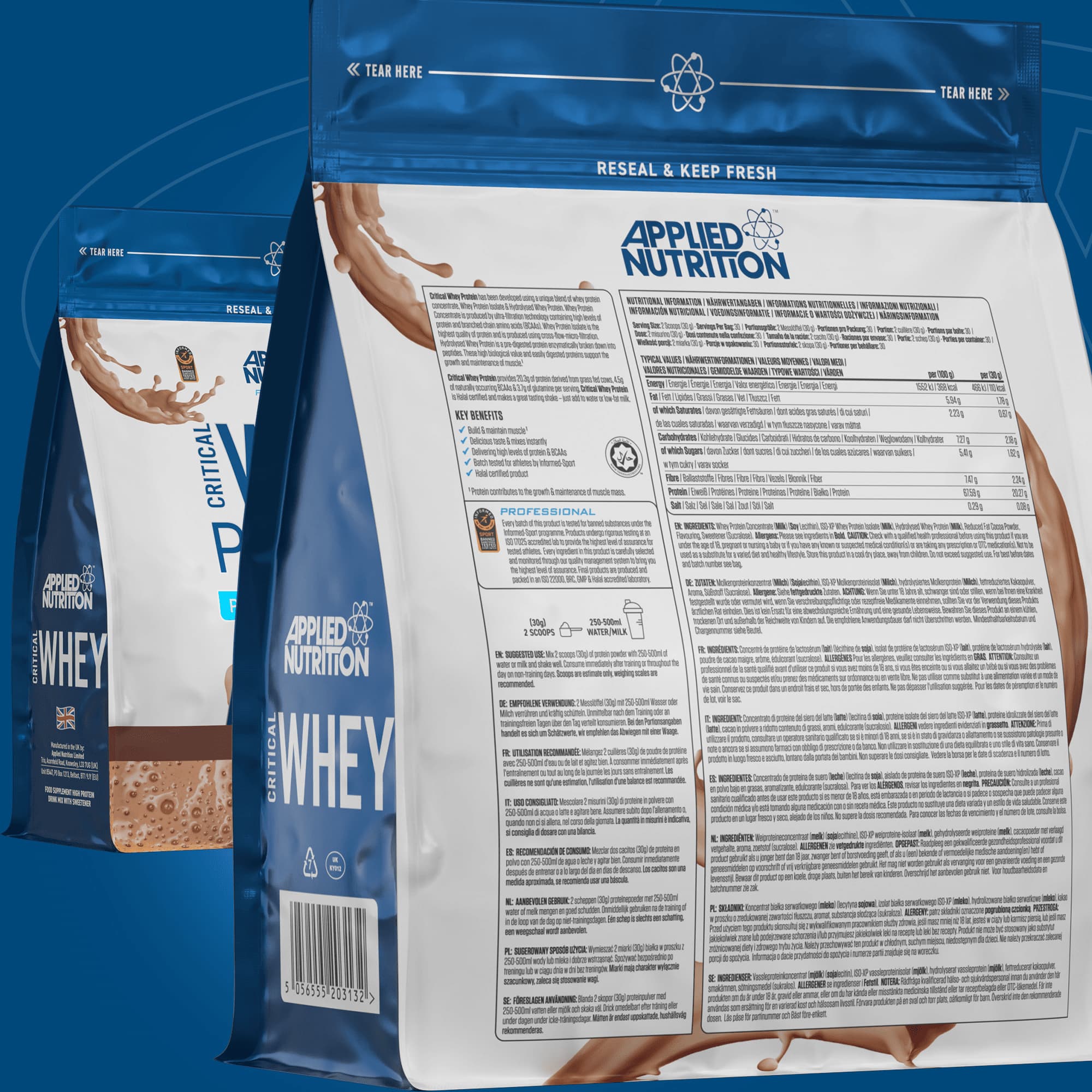 Applied Nutrition Critical Whey Protein - 900 g
