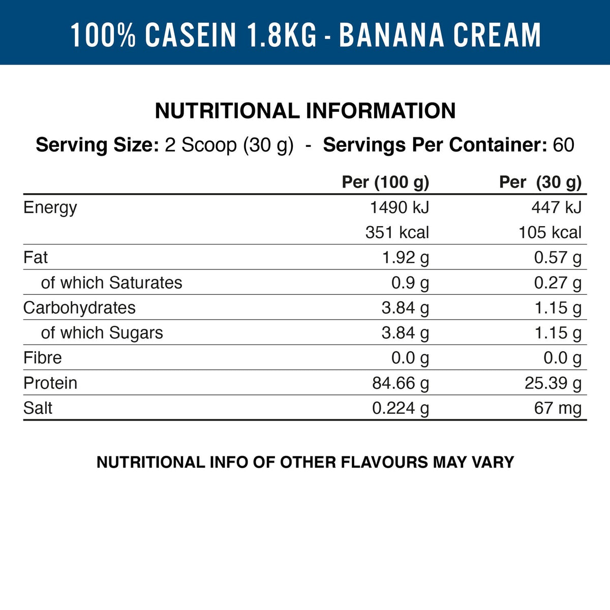 Applied Nutrition Micellar Casein Protein - 1800 g