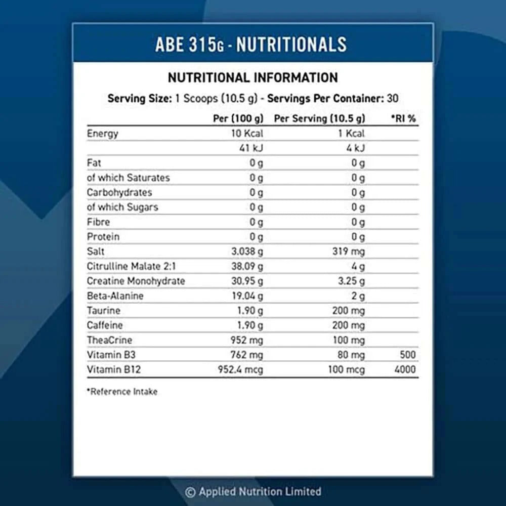 Applied Nutrition ABE Ultimate Pre-workout - 315 g - Gin & Tonic