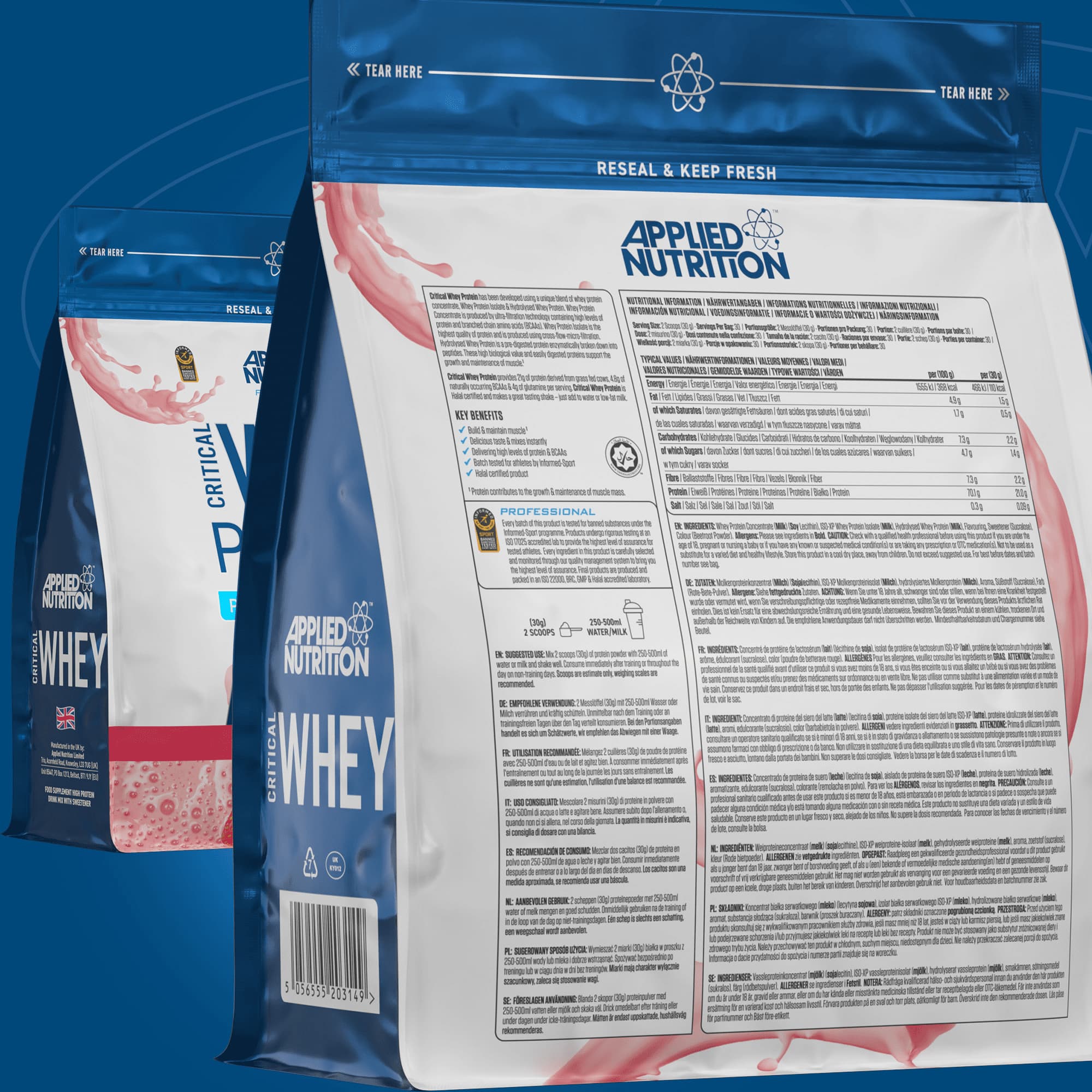 Applied Nutrition Critical Whey Protein - 900 g