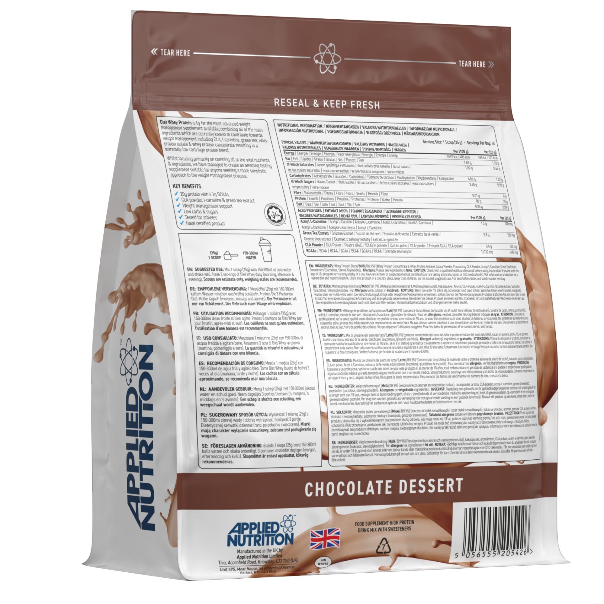 Applied Nutrition Diet Whey Protein - 1000 g
