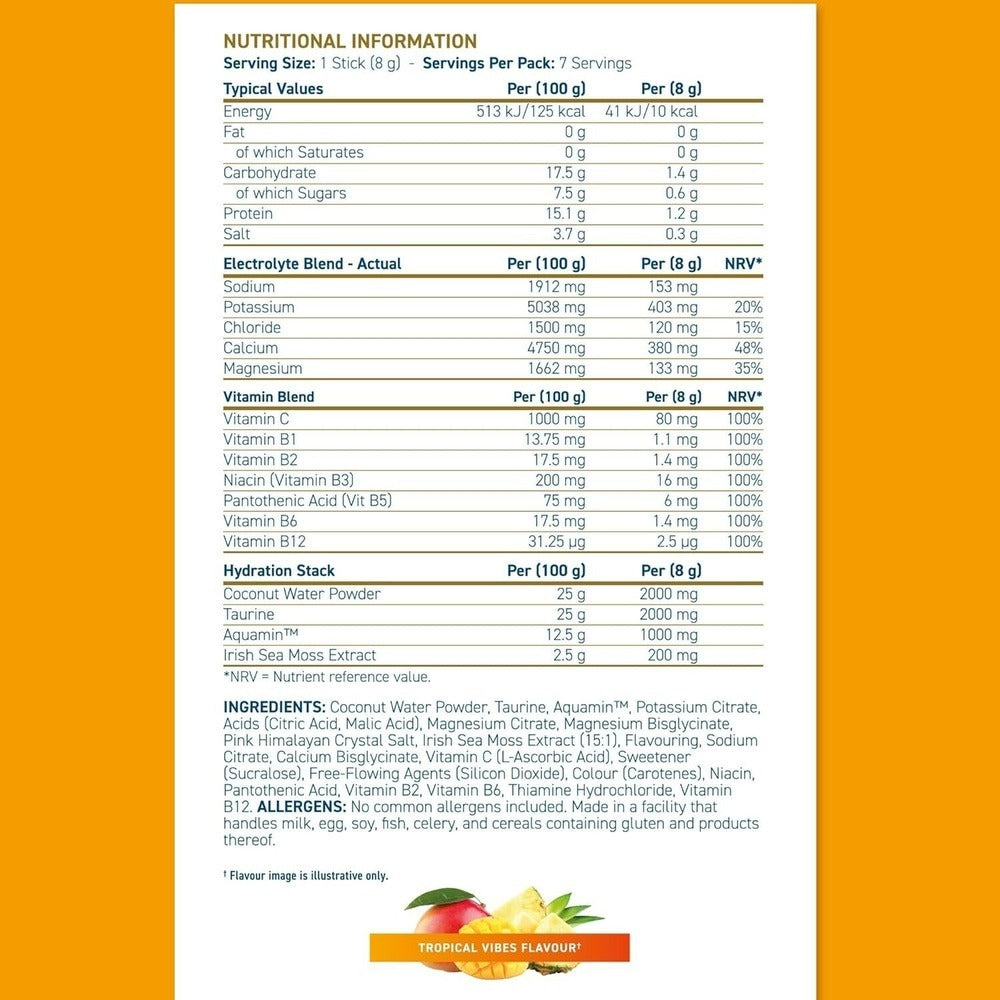 Applied Nutrition Hydration+ Stick Pack - 7 x 8 g
