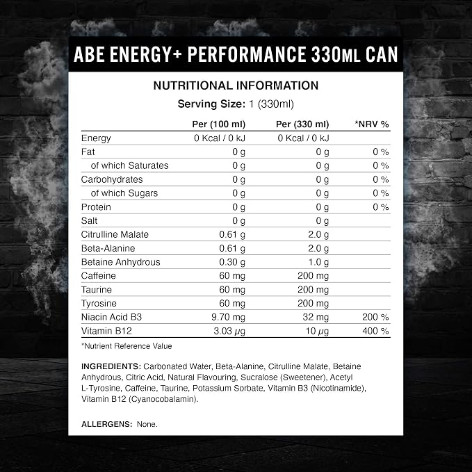 Applied Nutrition ABE Energy & Performance - 12 x 330 ml