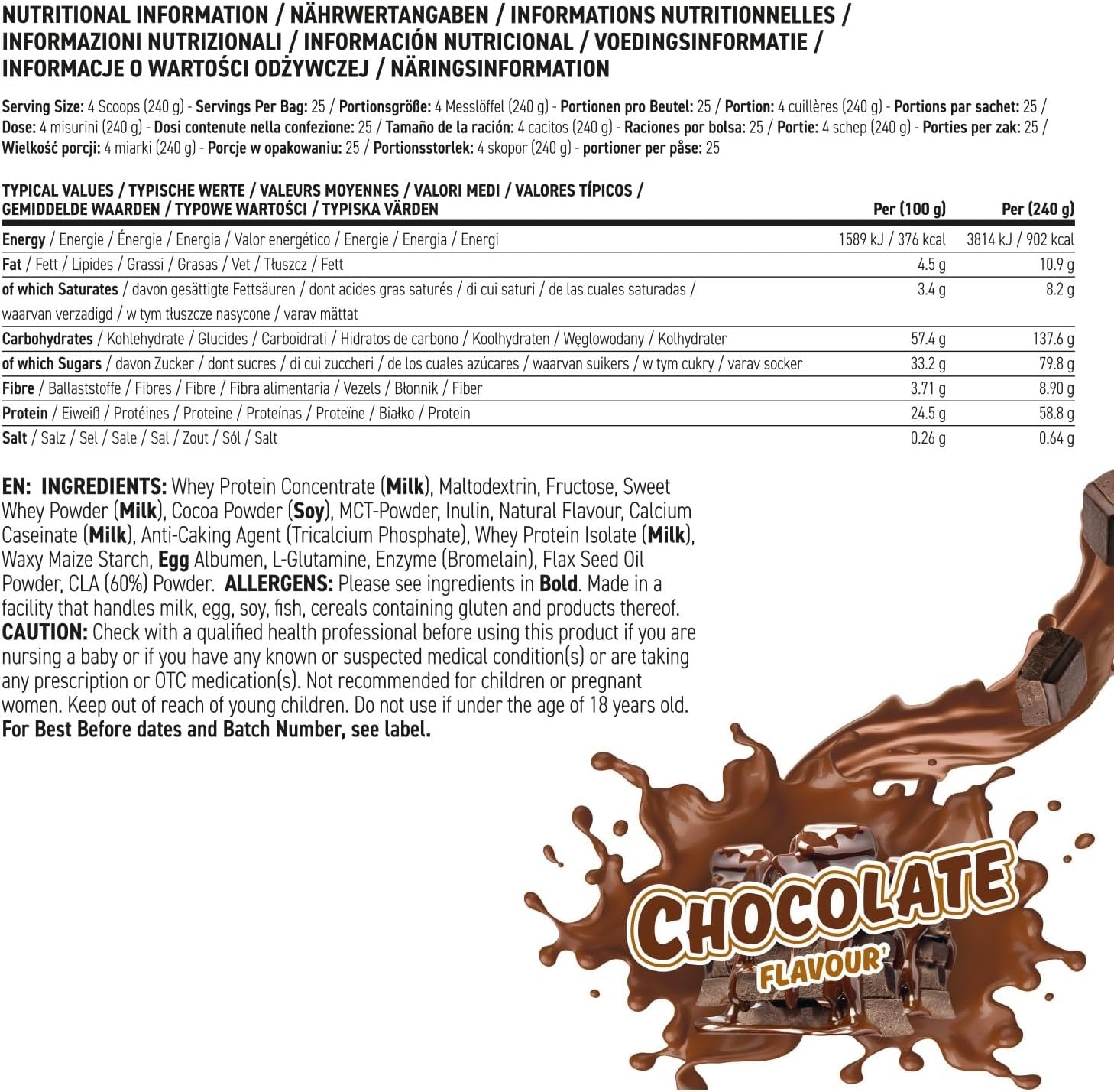 Applied Nutrition Critical Mass Original - 6000 g