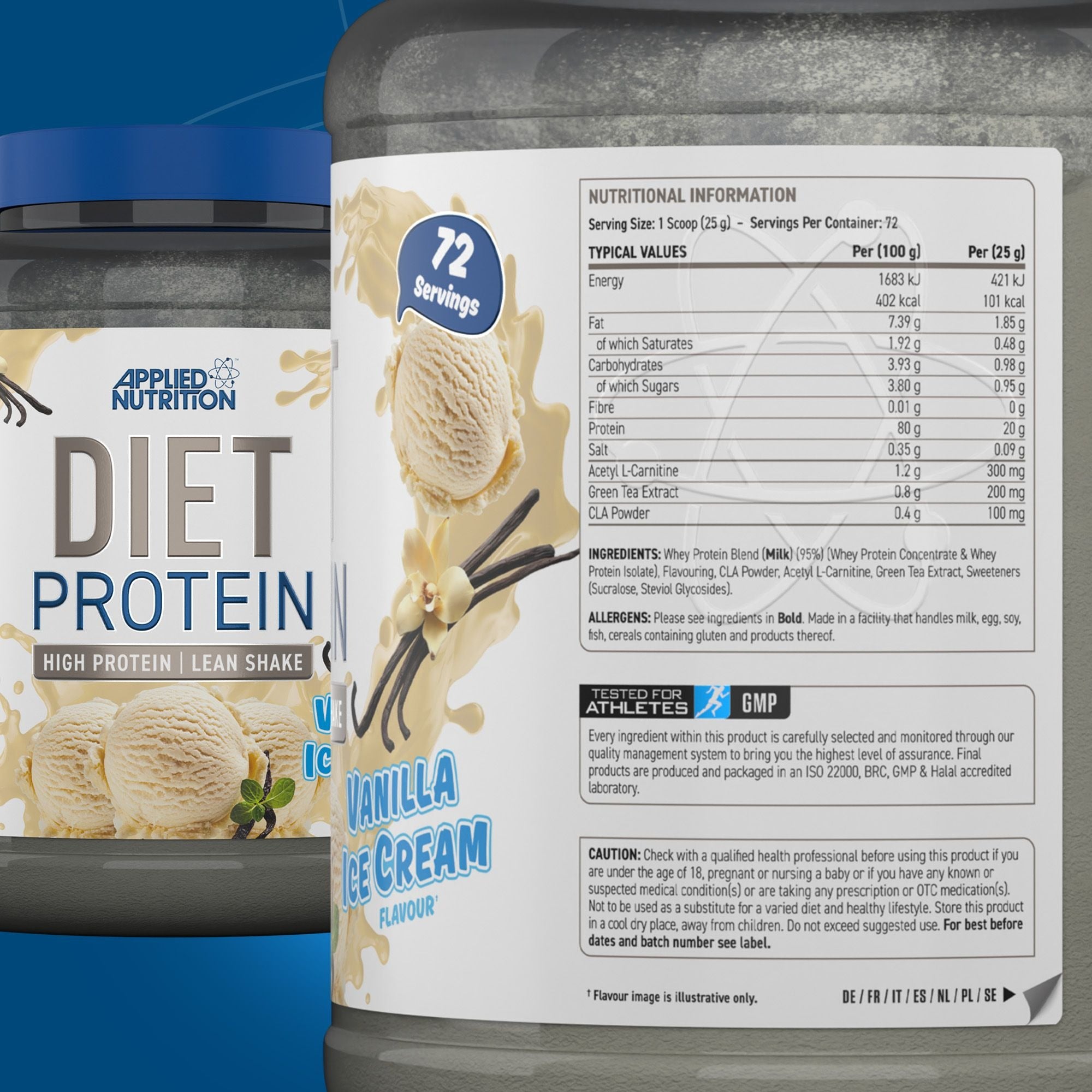 Applied Nutrition Diet Whey Protein - 1800 g