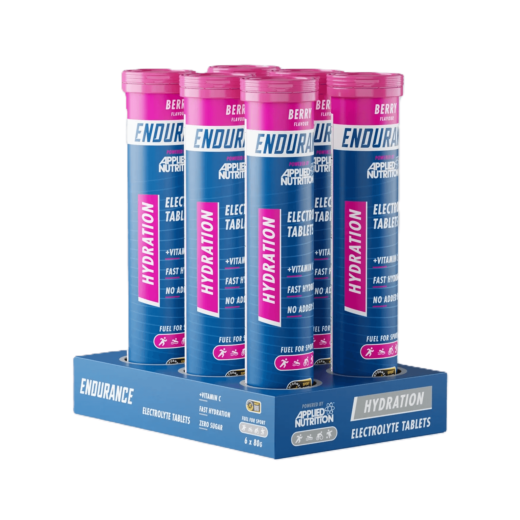 Applied Nutrition Endurance Hydration Electrolyte tabs - 6 x 20 tabs