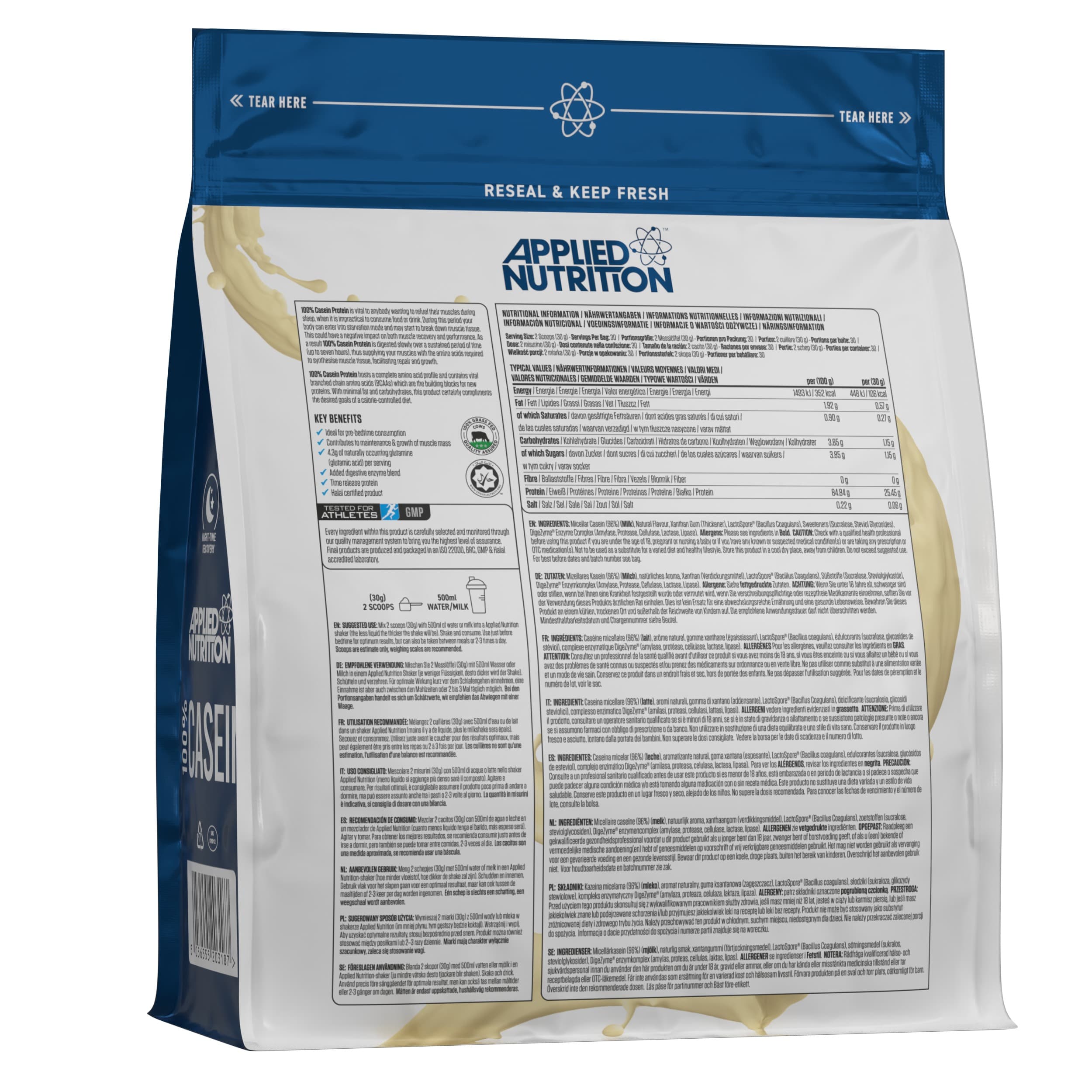 Applied Nutrition Micellar Casein Protein - 900 g