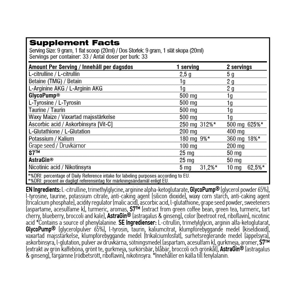 Swedish Supplements Bloody Pump - 300 g - Peach Mango