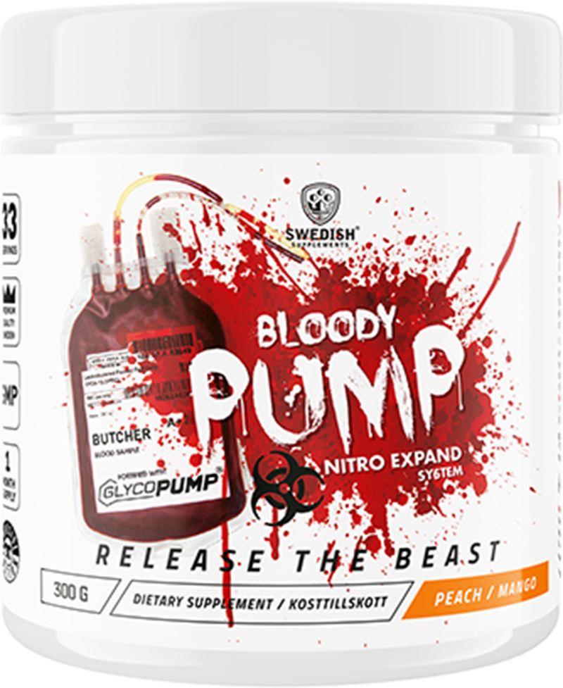 Swedish Supplements Bloody Pump - 300 g - Peach Mango