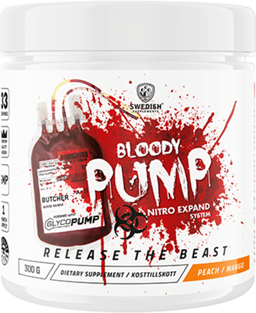 Swedish Supplements Bloody Pump - 300 g - Peach Mango