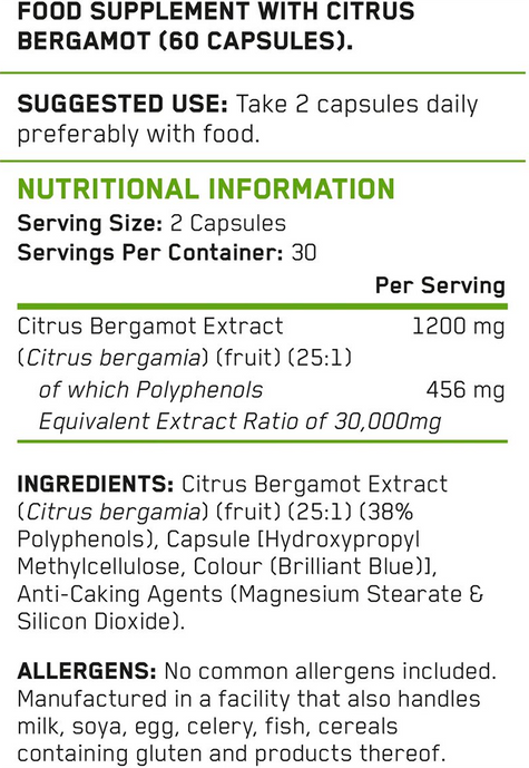 Applied Nutrition Citrus Bergamont - 60 caps