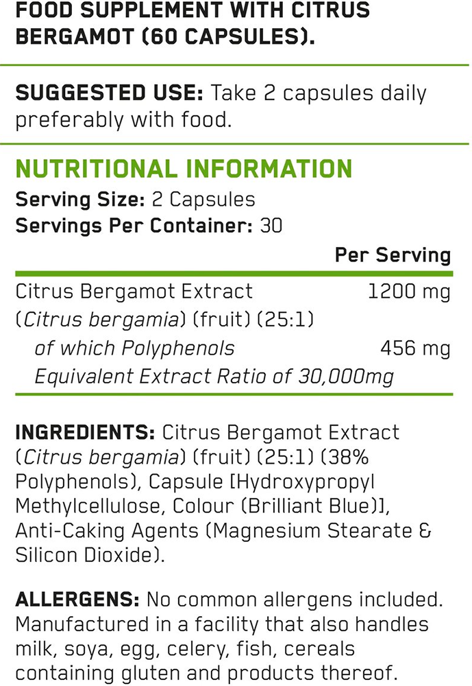 Applied Nutrition Citrus Bergamont - 60 caps