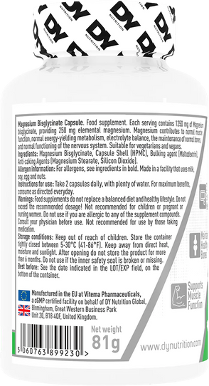 DY Nutrition Magnesium Bisglycinate - 90 tabs