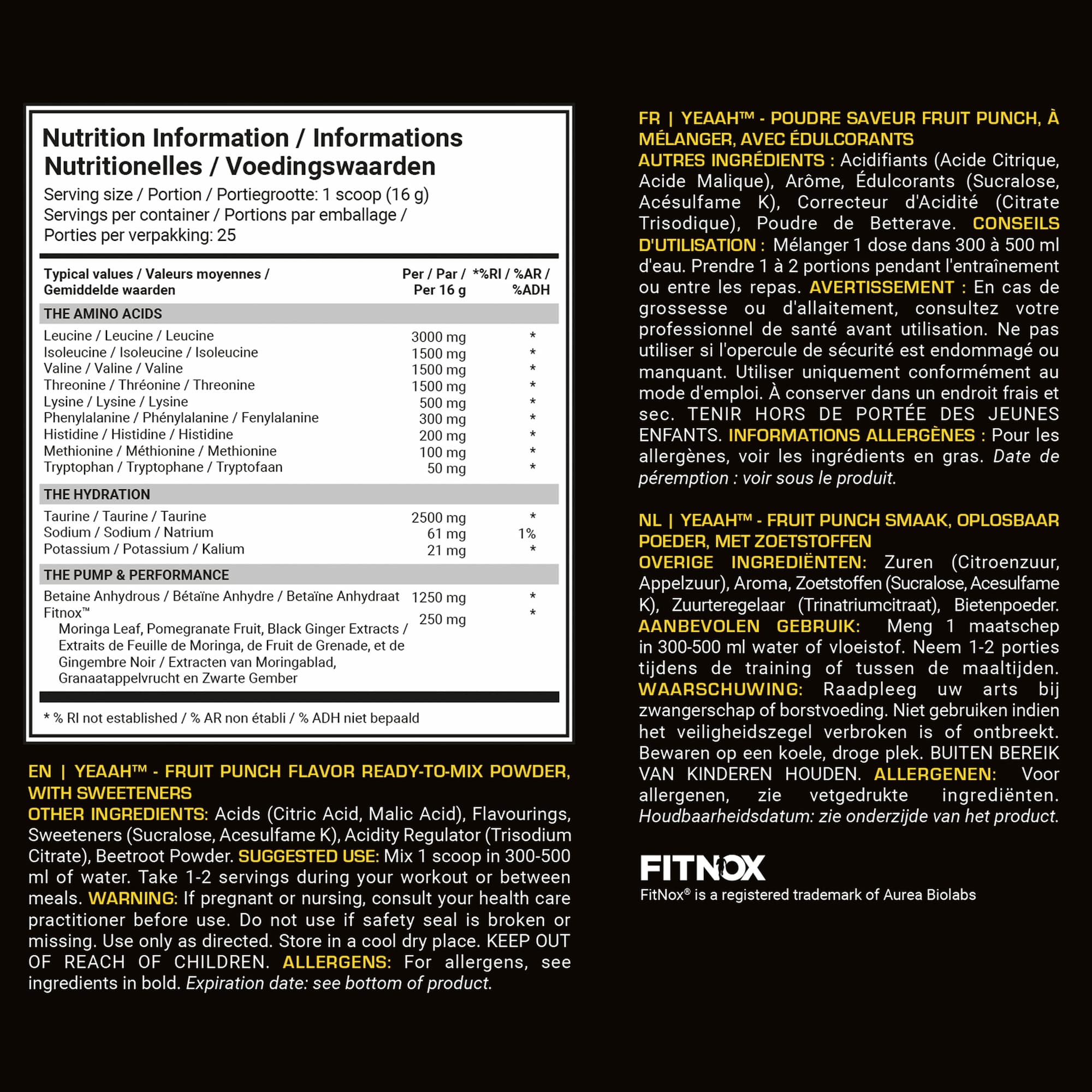 Dedicated Nutrition YEAAH Essential Amino Acids - 350 g - Grape Bubblegum