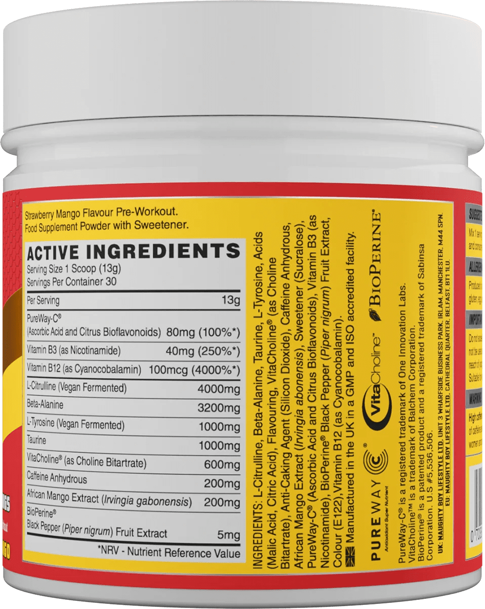 Naughty Boy Energy Pre-workout - 390 g