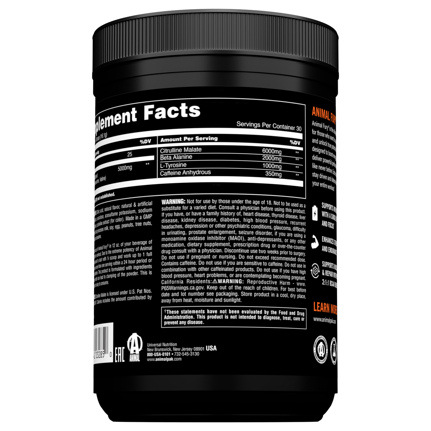 Animal Fury  - 30 servings
