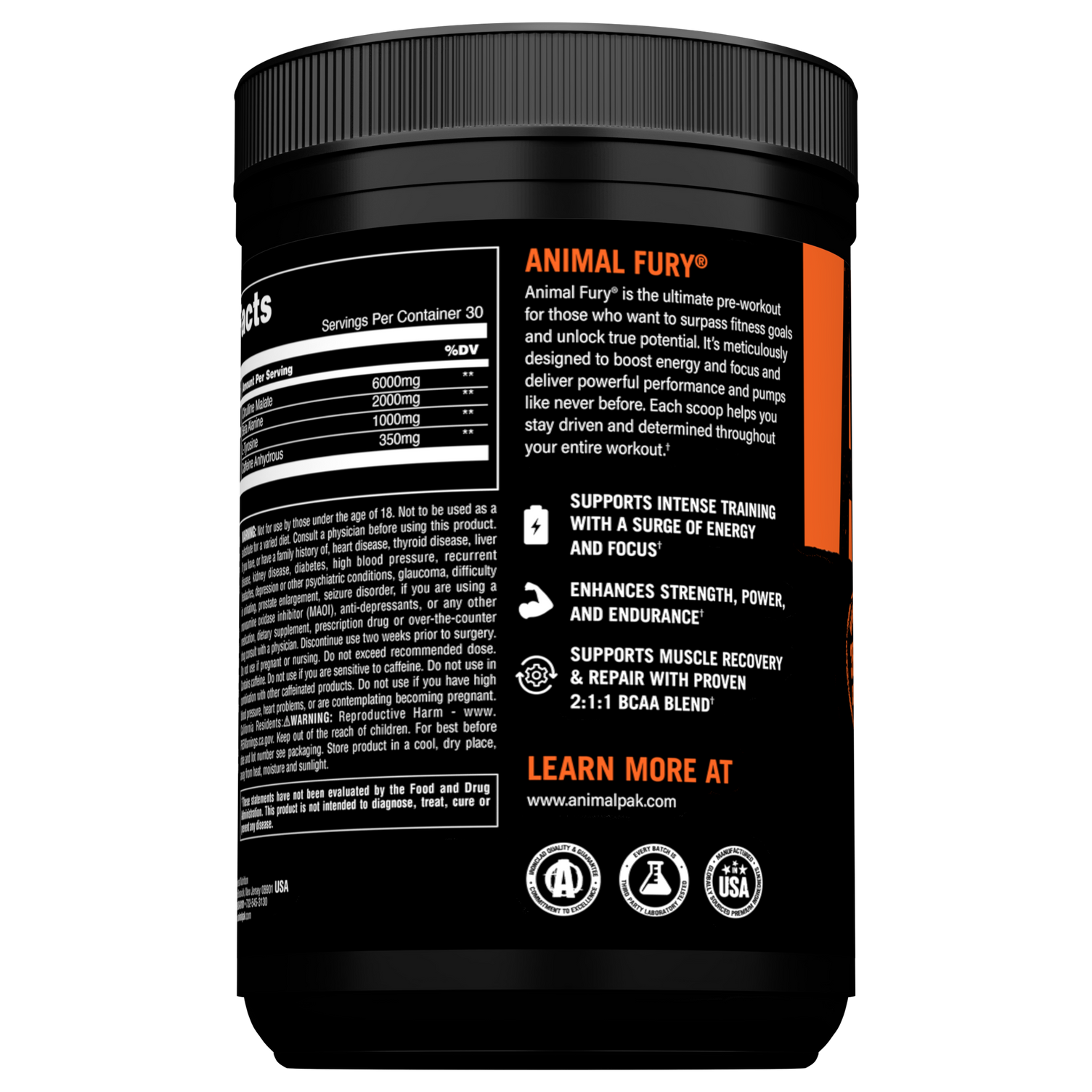 Animal Fury  - 30 servings