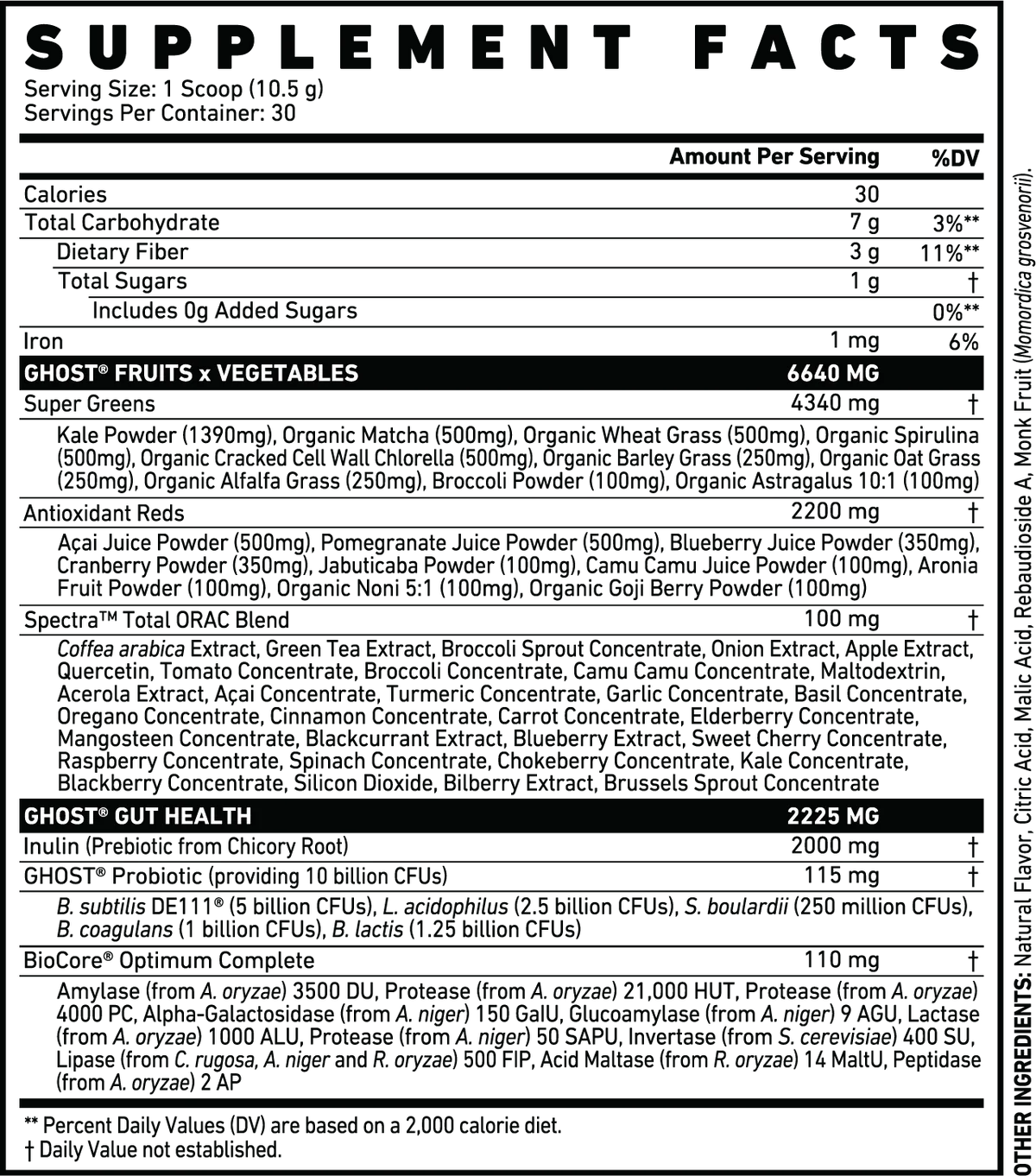 Ghost Greens - 30 servings