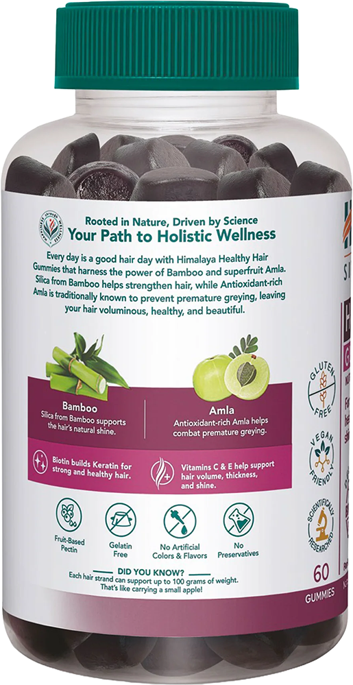 Himalaya Healthy Hair – 60 gummies