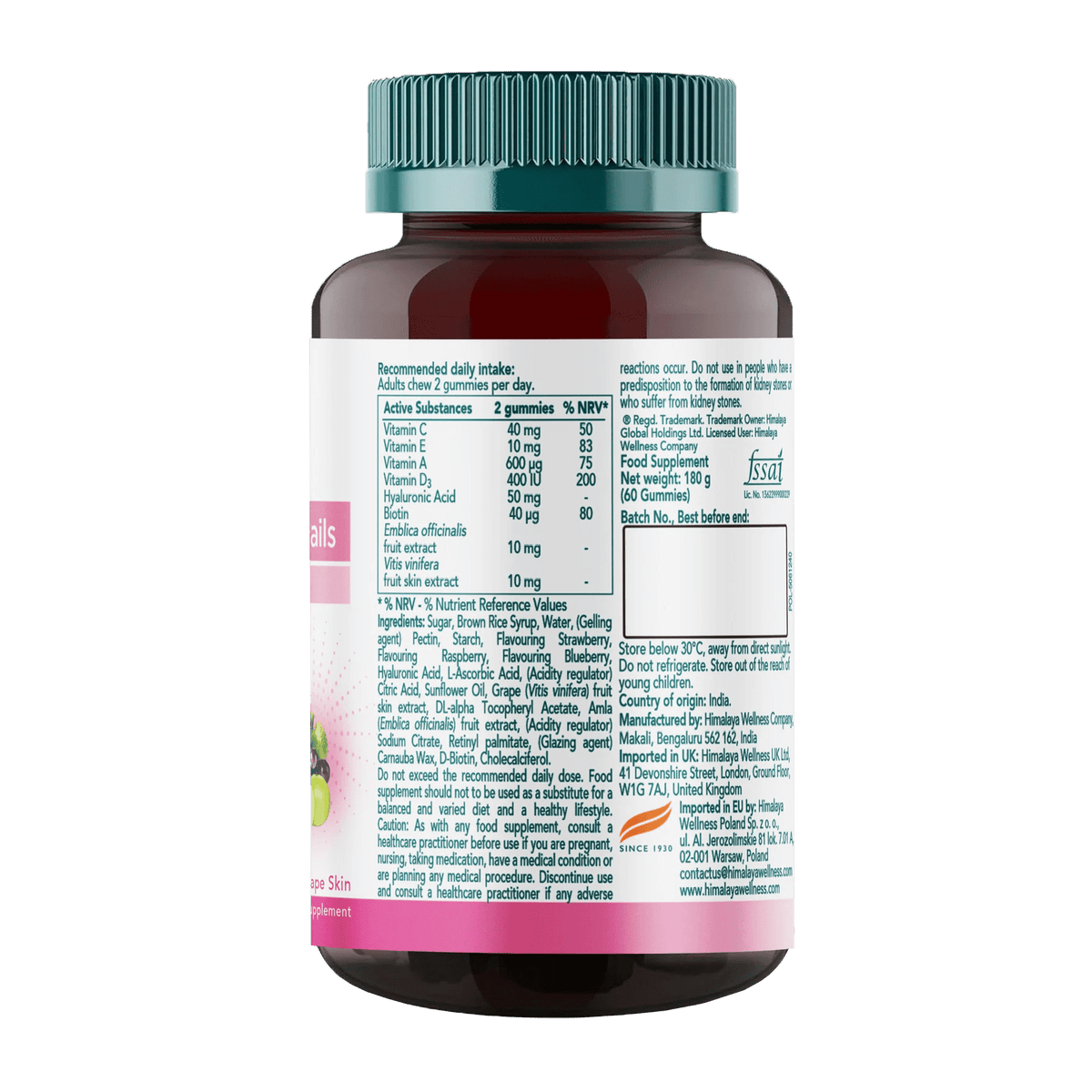 Himalaya Healthy Skin & Nails – 60 gummies