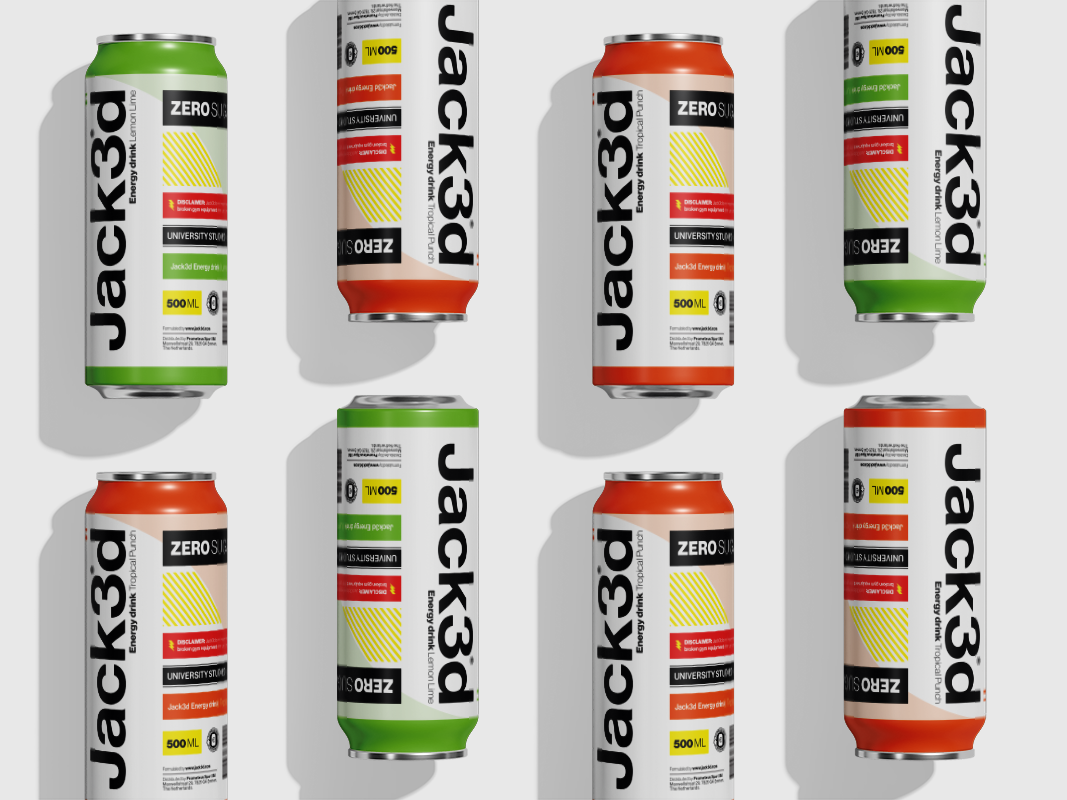 Jack3d Energy  - 12 x 500 ml