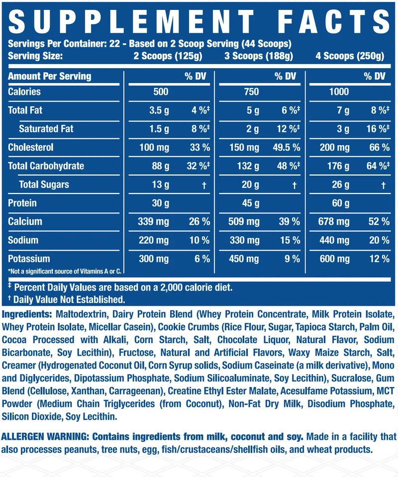RCSS King Mass XL - 2750 g - Dark Chocolate