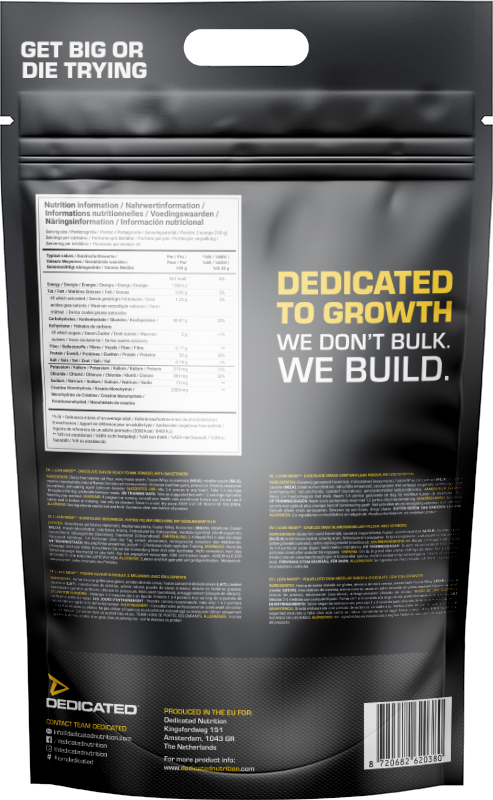 Dedicated Nutrition Lean Mass Gainer  - 6000 g