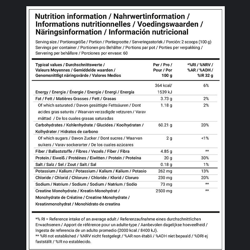 Dedicated Nutrition Lean Mass Gainer  - 6000 g