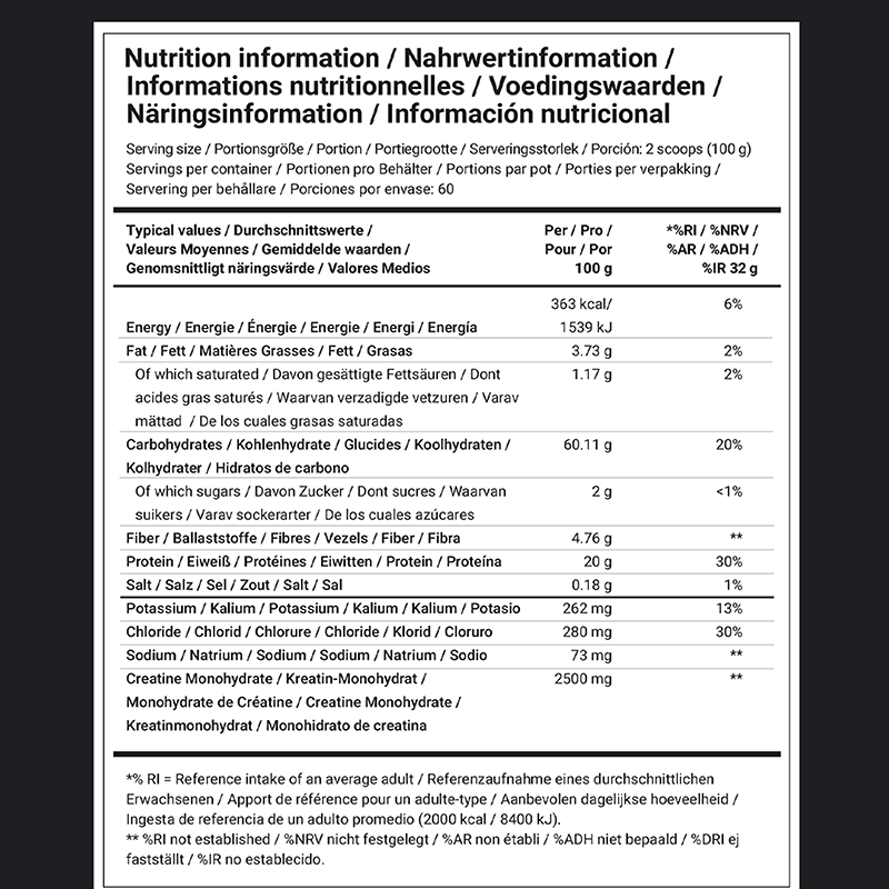 Dedicated Nutrition Lean Mass Gainer  - 6000 g