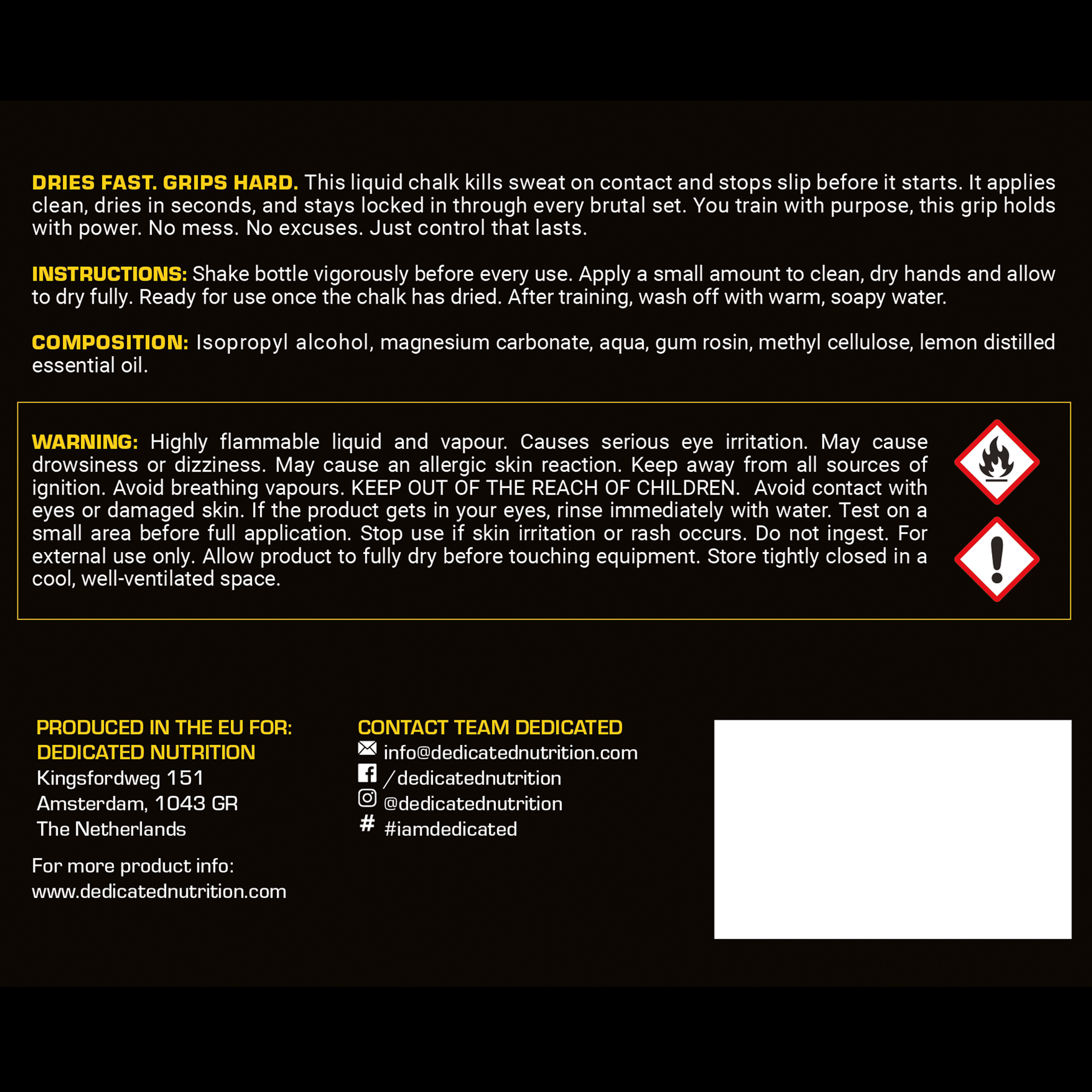 Dedicated Liquid Chalk