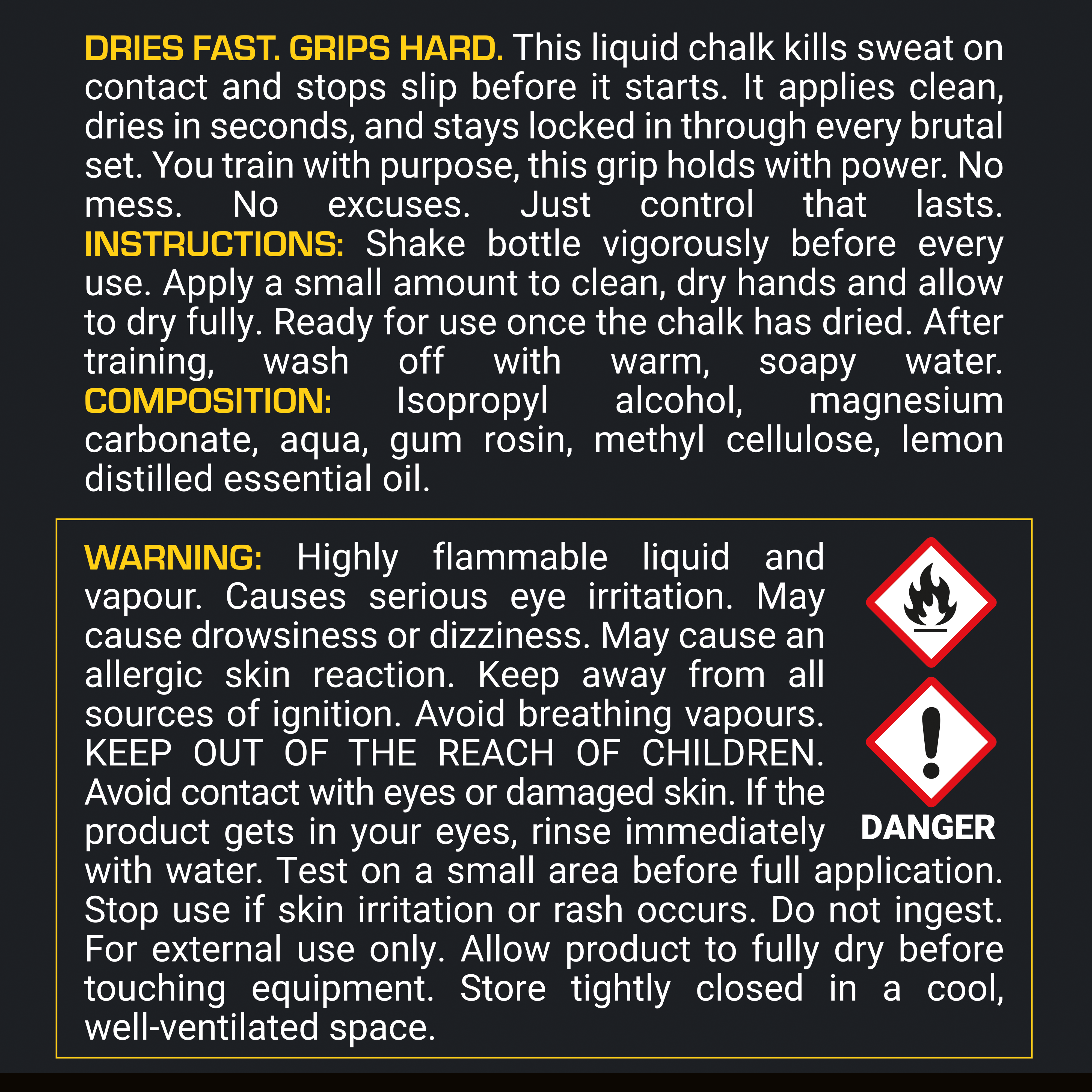 Dedicated Liquid Chalk