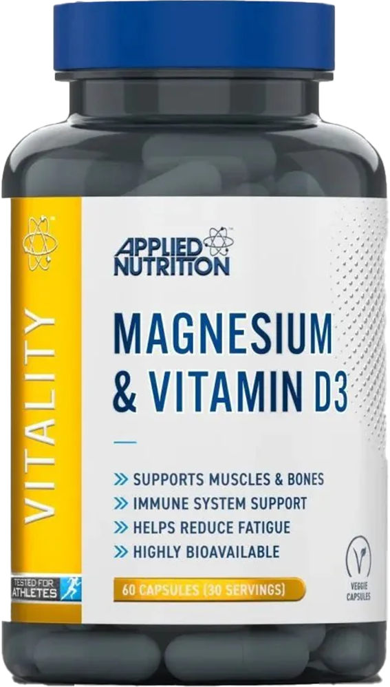 Applied Nutrition Magnesium & Vitamin D3 Capsules - 60 caps