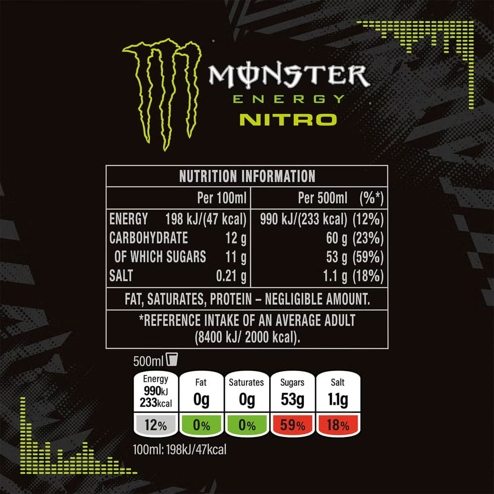 Monster Energy Nitro - 12 x 500 ml