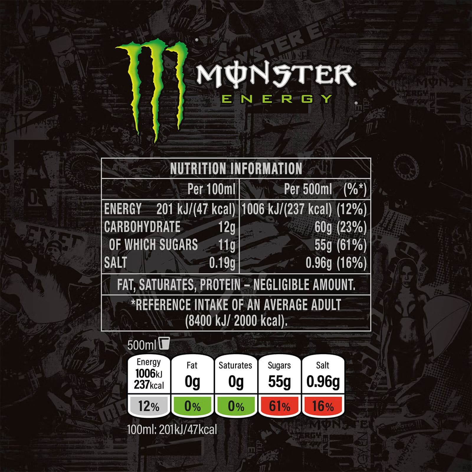 Monster Energy Original - 4 x 500 ml