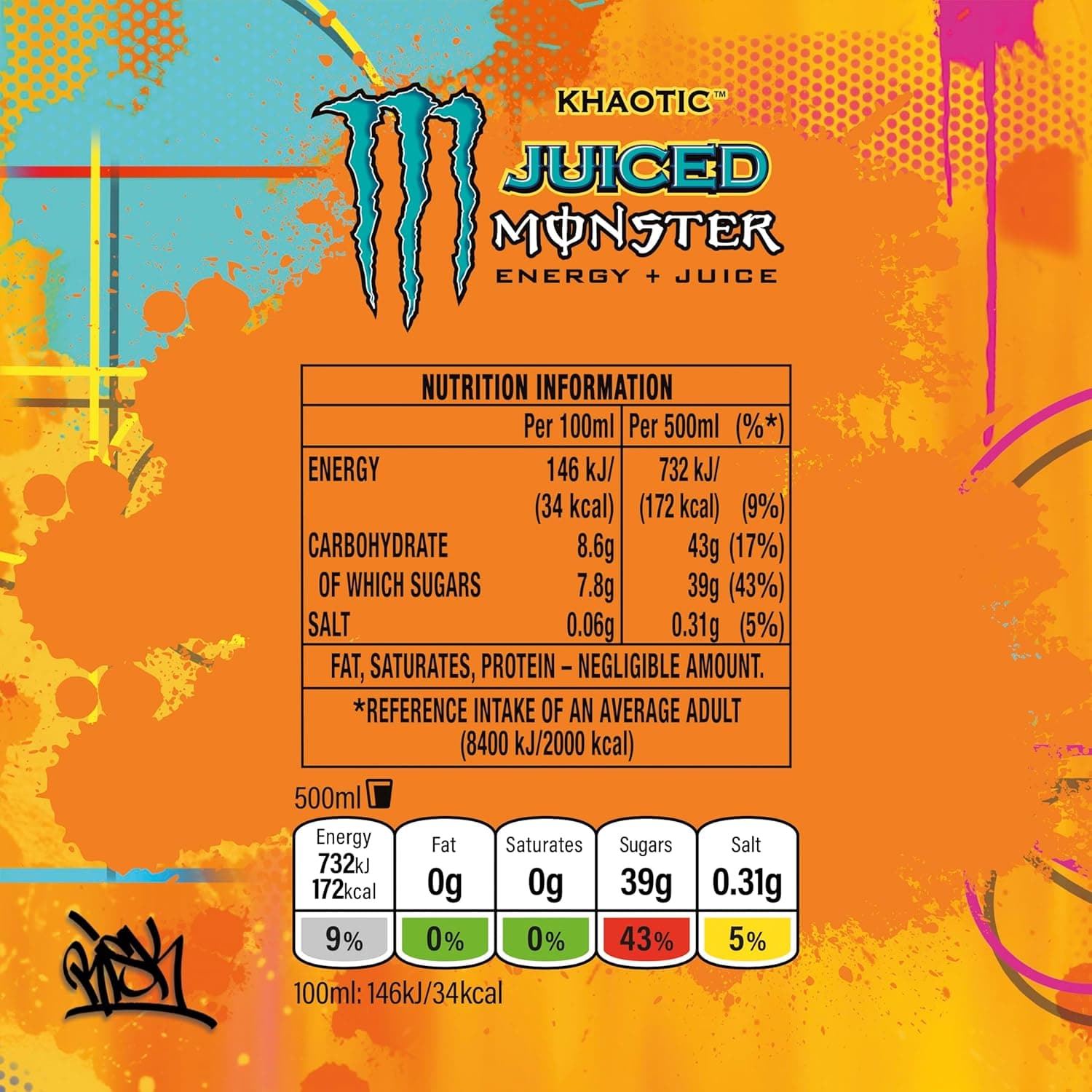 Monster Energy Juiced - 12 x 500 ml
