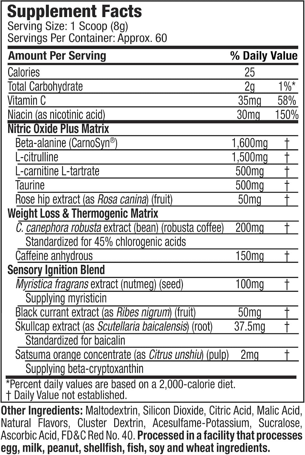 MuscleTech SX-7 Black Onyx Shatter Pumped - 166 g