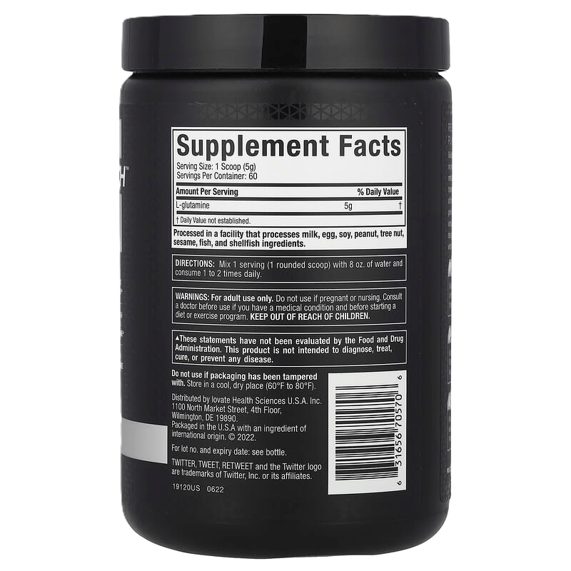 MuscleTech Platinum 100% Glutamine - 300 g