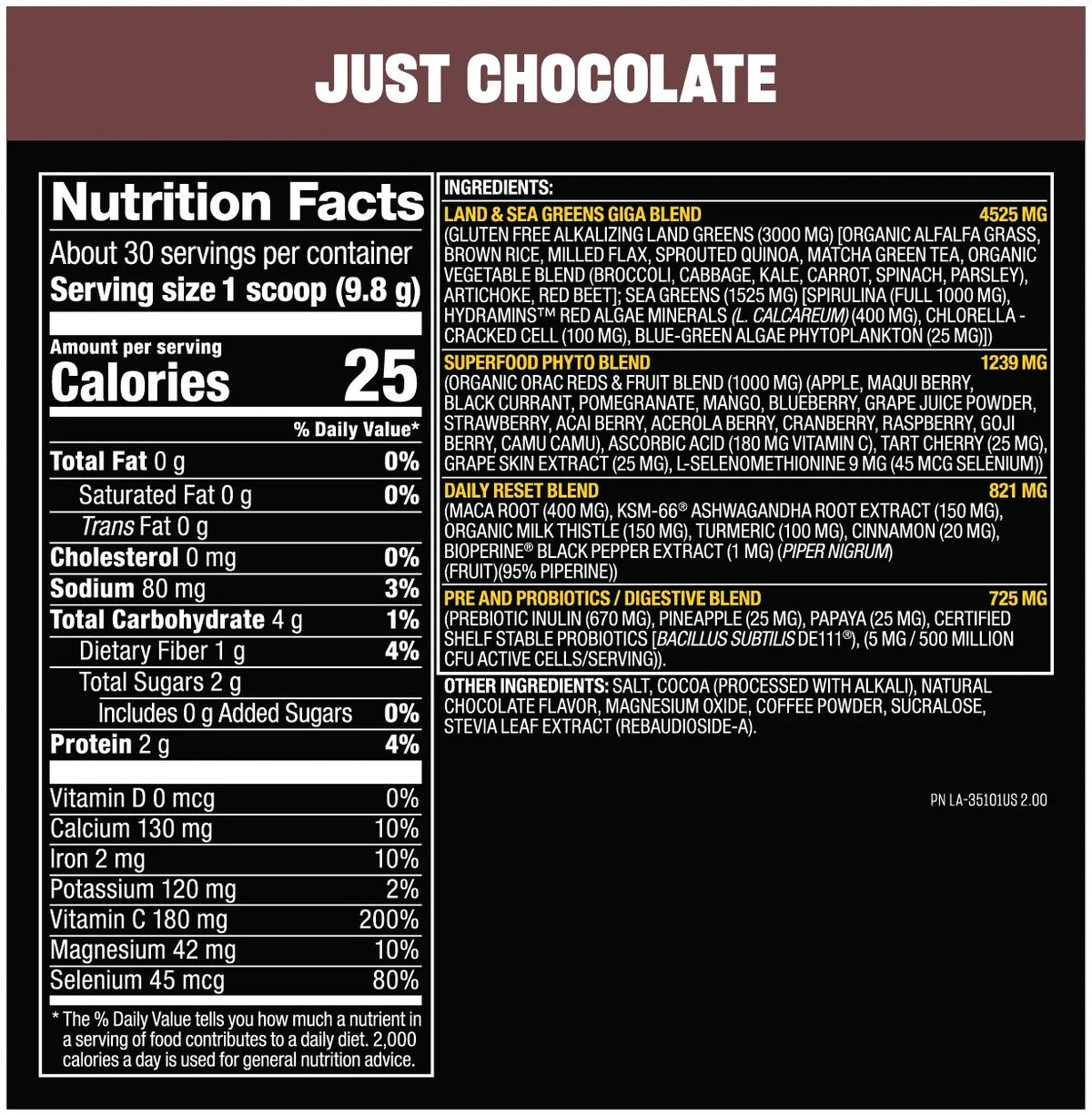 Mutant Big Greens - 30 servings