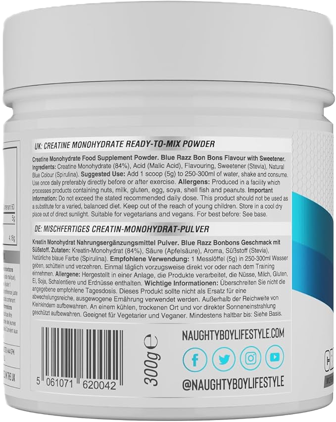 Naughty Boy Flavoured Creatine - 300 g