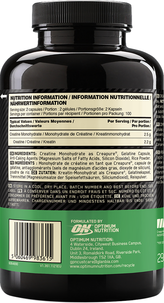 Optimum Nutrition Creatine - 200 caps