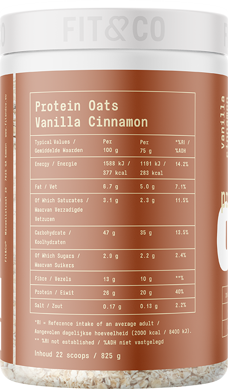 Fit & Co Protein Oats  - 825 g
